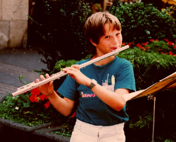 Boy with a flute